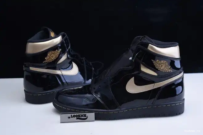 Cheap (2020) METALLIC JORDAN RETRO BLACK AIR 555088-032 GOLD 1 HIGH 0513